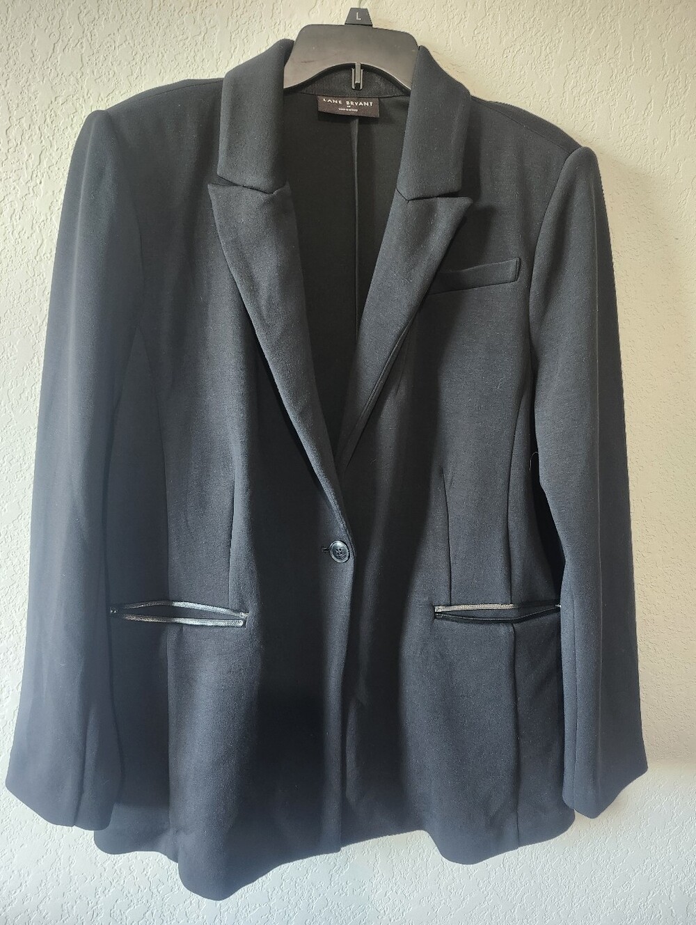 Lane Bryant Size 18 Black Sweater Like Blazer